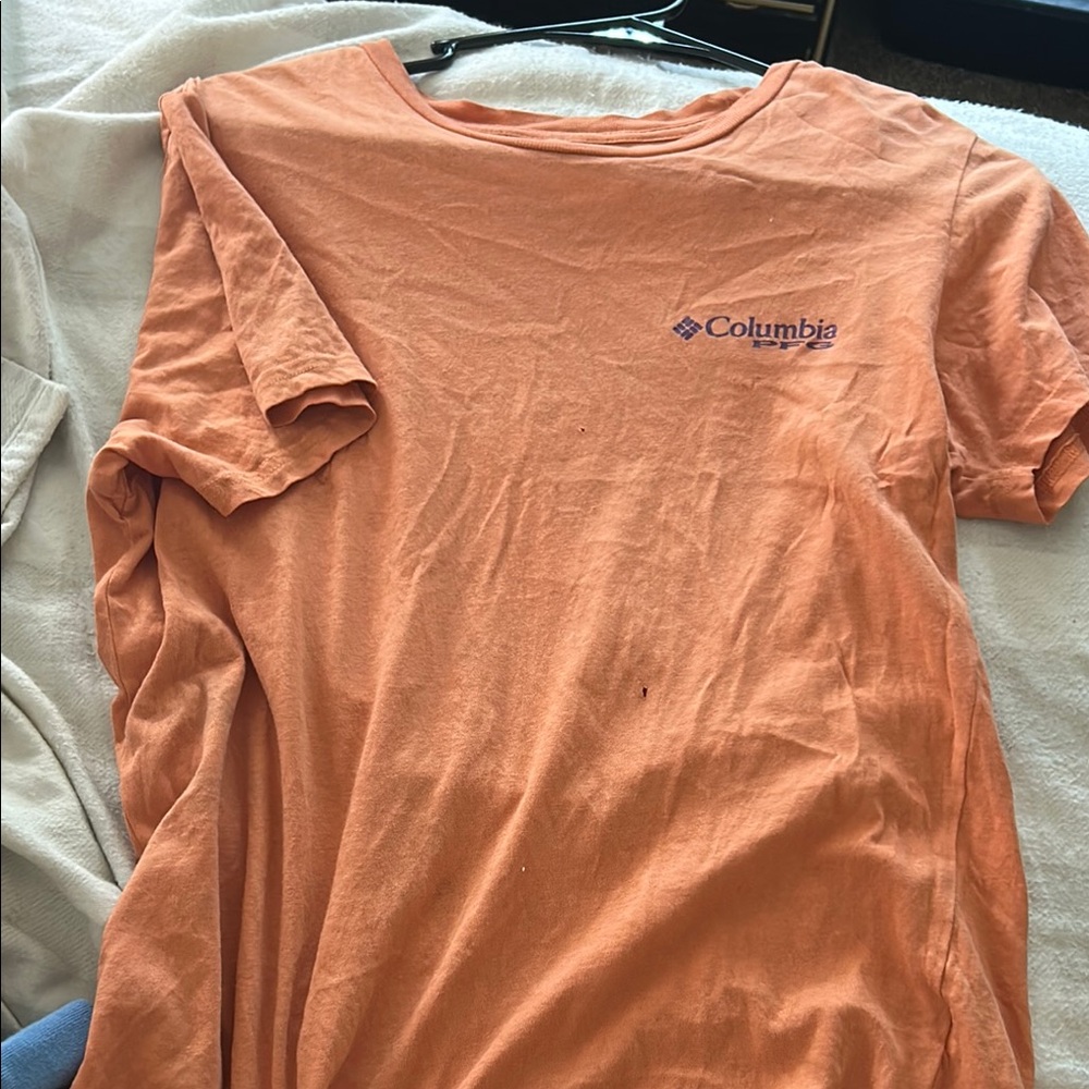 Columbia Bright Orange Tee with Logo